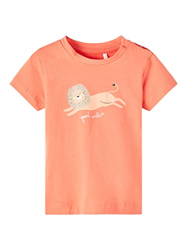 name it Baby Boys NBMFUNO SS Top, Coral, 68 von NAME IT