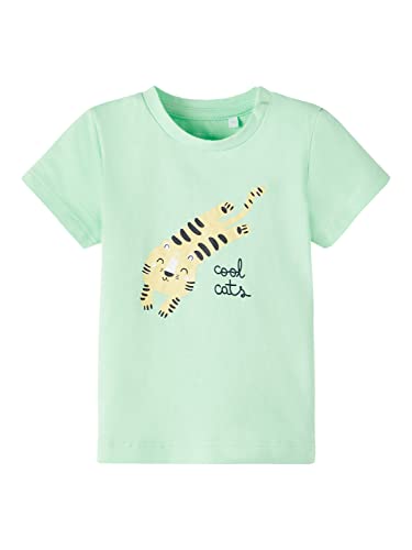 name it Baby Boys NBMFUNO SS Top, Green Ash, 74 von NAME IT