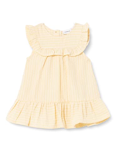 name it Baby Girls NBFFERILLE SS Dress Kleid, Misted Yellow, 62 von NAME IT