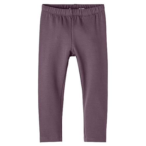 name it Baby-Mädchen NKFDAVINA SOLID SWE BRU N NOOS Leggings, Arctic Dusk, 80 von NAME IT
