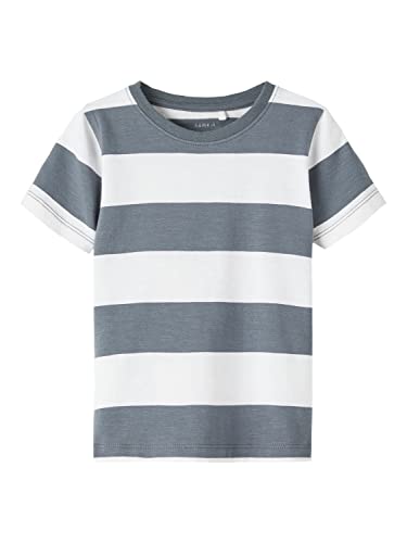 name it Boy's NMMFALKE SS TOP Box T-Shirt, Stormy Weather, 92 von NAME IT