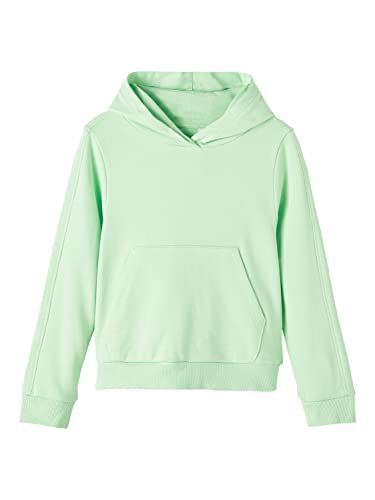 name it Girl's NKFDIANE LS Short Sweat WH UNB Sweatshirt, Green Ash, 122/128 von NAME IT