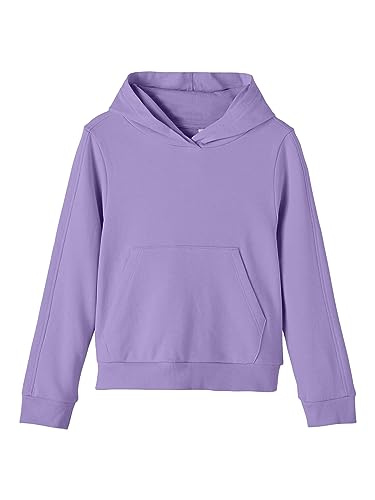 name it Girl's NKFDIANE LS Short Sweat WH UNB Sweatshirt, Sand Verbena, 116 von NAME IT