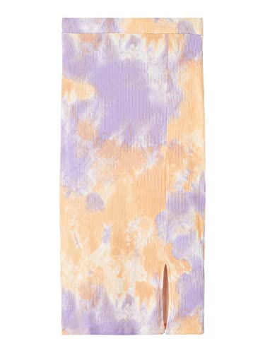 name it Girl's NLFFIE Long Skirt Rock, Sand Verbena/AOP:TIE DYE, 152 von NAME IT