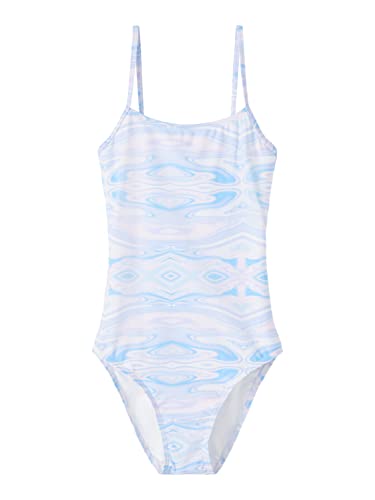 name it Girl's NLFZUID Swimsuit Badeanzug, Grapemist, 158/164 von NAME IT