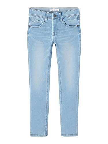NAME IT Jungen Nkmsilas Dnmtax Pant Noos Jeans, Light Blue Denim, 140 EU von NAME IT
