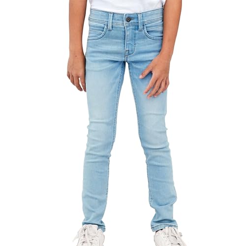 NAME IT Jungen Nkmsilas Dnmtax Pant Noos Jeans, Light Blue Denim, 152 EU von NAME IT
