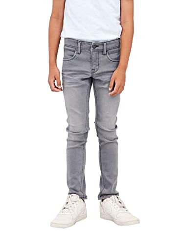 NAME IT Jungen Nkmsilas Dnmtax Pant Noos Jeans, Medium Grey Denim, 104 EU von NAME IT