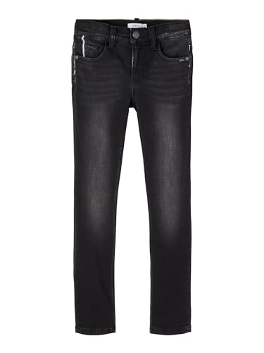 NAME IT Herren Nkmtheo Dnmclas Pant Noos Jeans, Black Denim, 140 EU von NAME IT