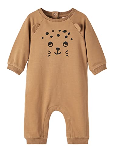 name it Unisex NBNOLEO LS SWE Suit Box UNB Overall, Toasted Coconut, 68 von NAME IT