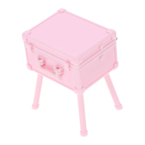 NAMOARLY 1satz Miniatur Schminktisch Kosmetikbox Für Puppenhaus Dekorative Make-up Box Mit Kosmetikmodell Für Miniaturszenen Und Puppenhaus Zubehör von NAMOARLY