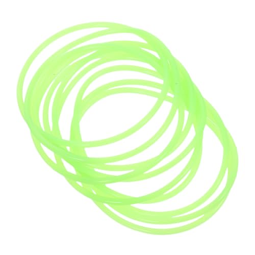 NAMOARLY 10 Stück Teiliges Leuchtender Silikonarmbänder Glow in The Dark Elastisch Dünn Komfortabel für Party Freizeit und Flexible und Modische Leuchtende Armbänder von NAMOARLY
