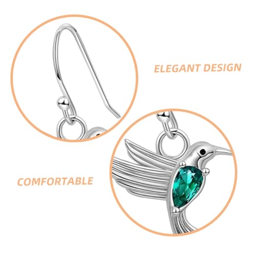 NAMOARLY 2 Paar Vogelohrringe – Einzigartige -ohrhänger Mit Grünem Für Frauen, Aufmerksames Für Mutter Und Tochter von NAMOARLY