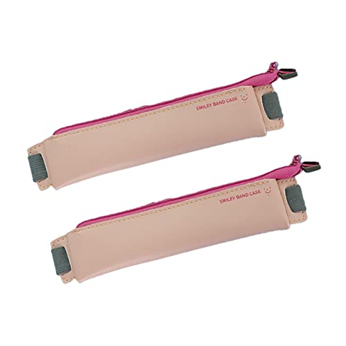 NAMOARLY 2stücke Stifthalter Aus Leder Stiftetasche Zum Aufbewahren Einfache Stiftetasche Schreibutensilien Organizer Für Schule Und Büro von NAMOARLY