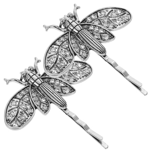 NAMOARLY 2 Stück Vintage Teiliges Libellen Haarschmuck aus Legierung und Rutschfeste Haarklammern für Frauen und Mädchen Minimalistisches Design für Partys und Besondere Anlässe von NAMOARLY