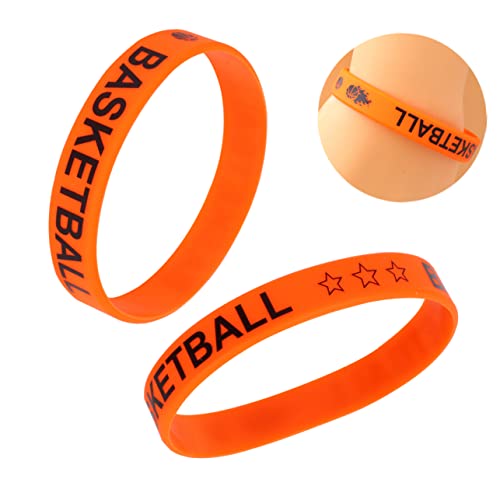 NAMOARLY 20 Stück Basketball Silikon Armbänder mit Bedrucktem Basketballmotiv Farbenfrohe Strapazierfähige Wrist Straps für Party Geburtstag Karneval Vielseitig Einsetzbar von NAMOARLY
