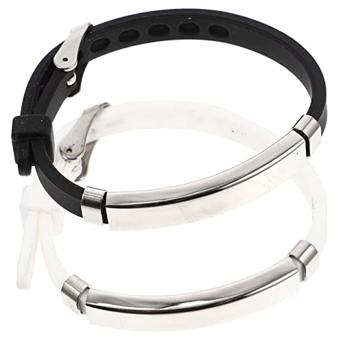 NAMOARLY Haarband 2st Armband Sportzubehör Im Dunkeln Leuchtende Silikonarmbänder Glow-accessoires Armbänder Aus Gummi Reisezubehör Gummiarmbänder Mehrfarbig Kind Schmuck Kieselgel von NAMOARLY