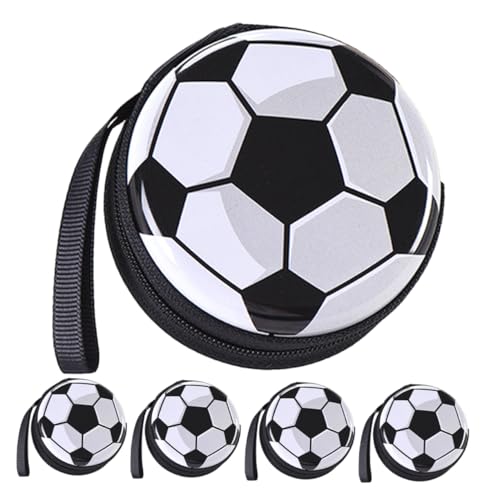 NAMOARLY 5stücke Teiliges Fußball- Geldbörse Kreative Fußballform Für Snacks Und Münzen Aufbewahrung Für Sportliebhaber Und Geburtstagsfeiern von NAMOARLY