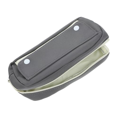 NAMOARLY Großes Mäppchen mit Druckknopf Polyester Federmäppchen mit Reißverschluss Vielseitiges Federtasche für Schule Büro Studenten und Make Up Niedliches Schreibwarenetui mit Großer von NAMOARLY