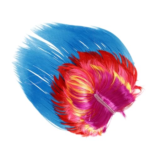 NAMOARLY Punk Wig Für Und Einzigartige Masquerade Perücke Für Cosplay Und Partys Rocker Frisur Verschiedenen Farben Zufällige Farbkombination von NAMOARLY