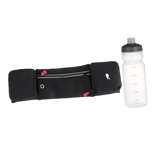 NAMOARLY Wasserfester Laufgürtel Mit Trinkflasche Verstellbare Hüfttasche Für Outdoor-Sport Für Joggen Fitness Und Marathon Für Männer Und Frauen Mit Ausreichend Platz Für Handy Und von NAMOARLY