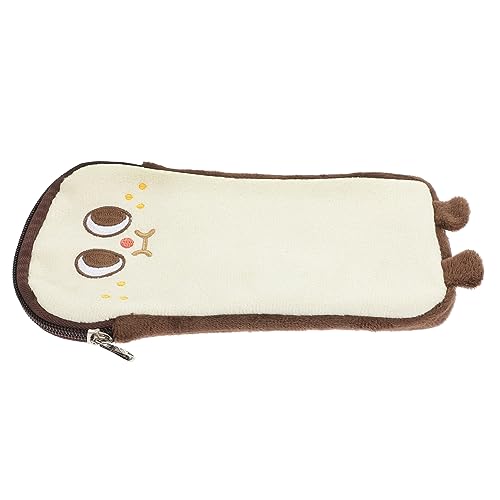 NAMOARLY Kawaii-briefpapiertasche Weiches Federmäppchen Münzgeldbörsen Hotdog-federmäppchen Toast-federmäppchen Portemonnaie Stifttasche Schüler Mehrzweck Plüsch Tasche Für Make-up-Pinsel von NAMOARLY