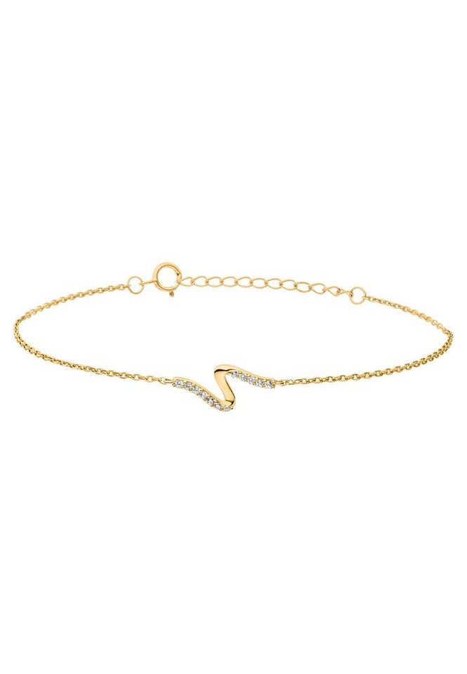 NANA KAY Armband Nana Kay Gold, mit farblosem Stein von NANA KAY