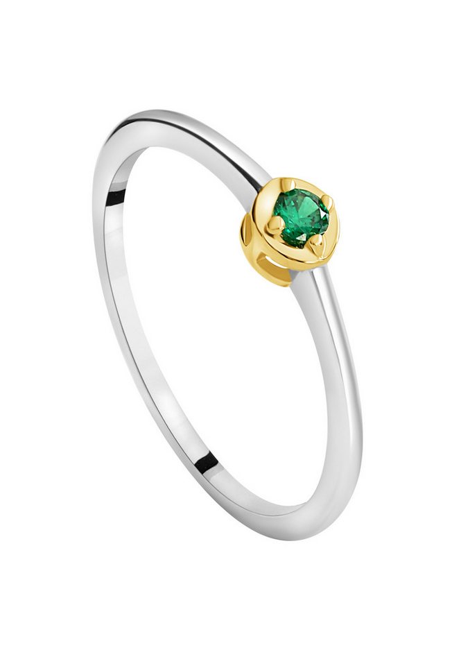 NANA KAY Fingerring Delicate Touch, mit grünem Stein von NANA KAY