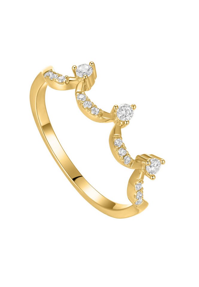 NANA KAY Fingerring NANA KAY Gold, mit farblosem Stein von NANA KAY