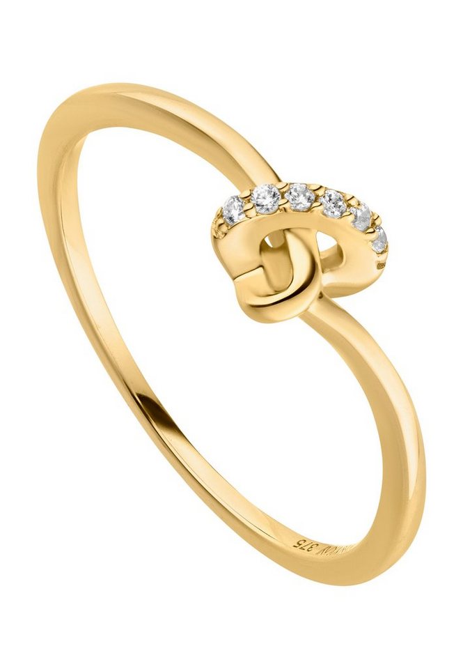 NANA KAY Fingerring Nana Kay Gold, mit funkelnden Zirkonia-Kristallen von NANA KAY