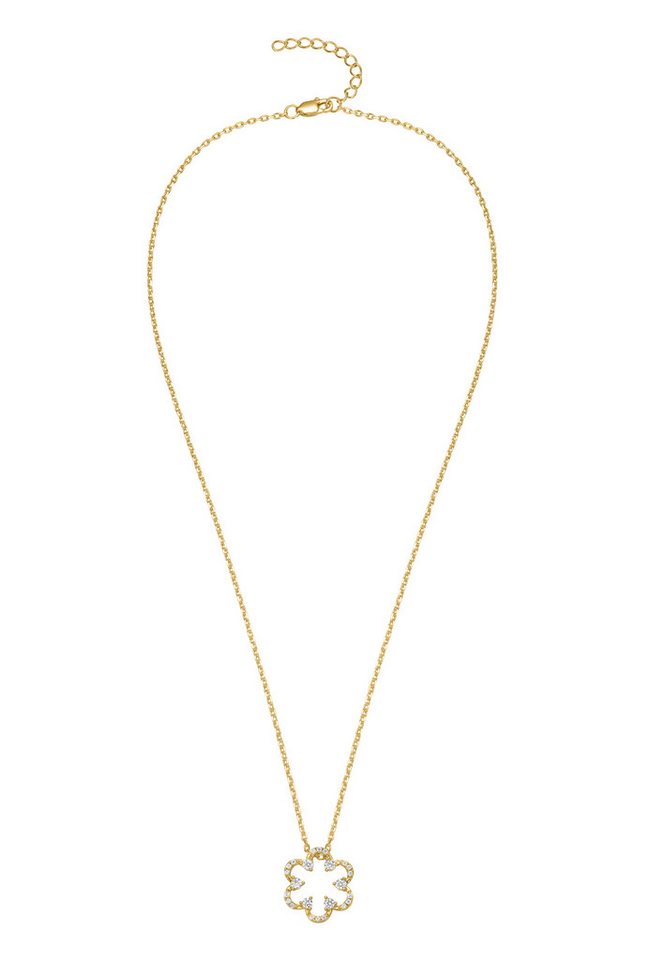 NANA KAY Kette ohne Anhänger NANA KAY Gold, mit filigranem Blütenanhänger von NANA KAY