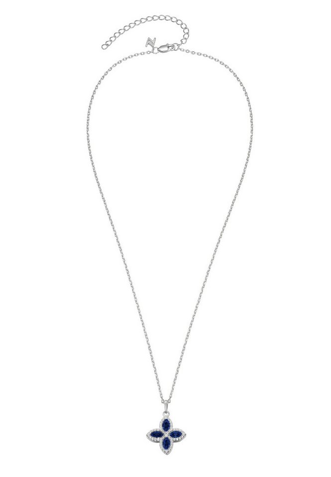 NANA KAY Kette ohne Anhänger Pretty Petals, mit farblosem Stein und blauem Stein von NANA KAY