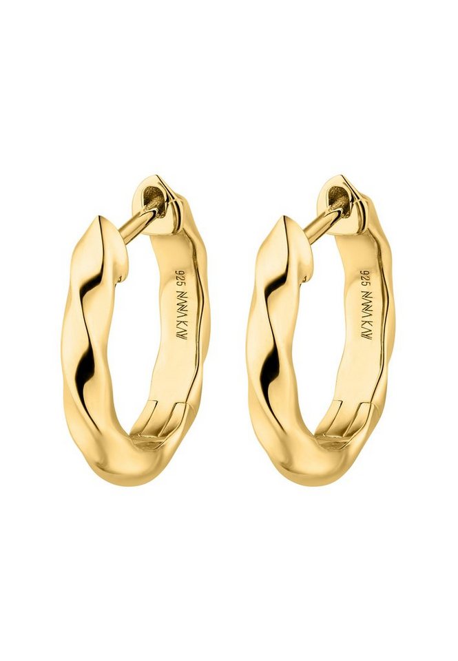 NANA KAY Paar Creolen Solid Flair, ohne Steinbesatz von NANA KAY