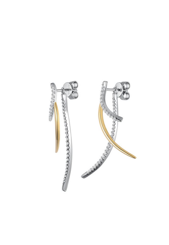 NANA KAY Paar Ohrstecker Natural Flow, mit farblosem Stein von NANA KAY