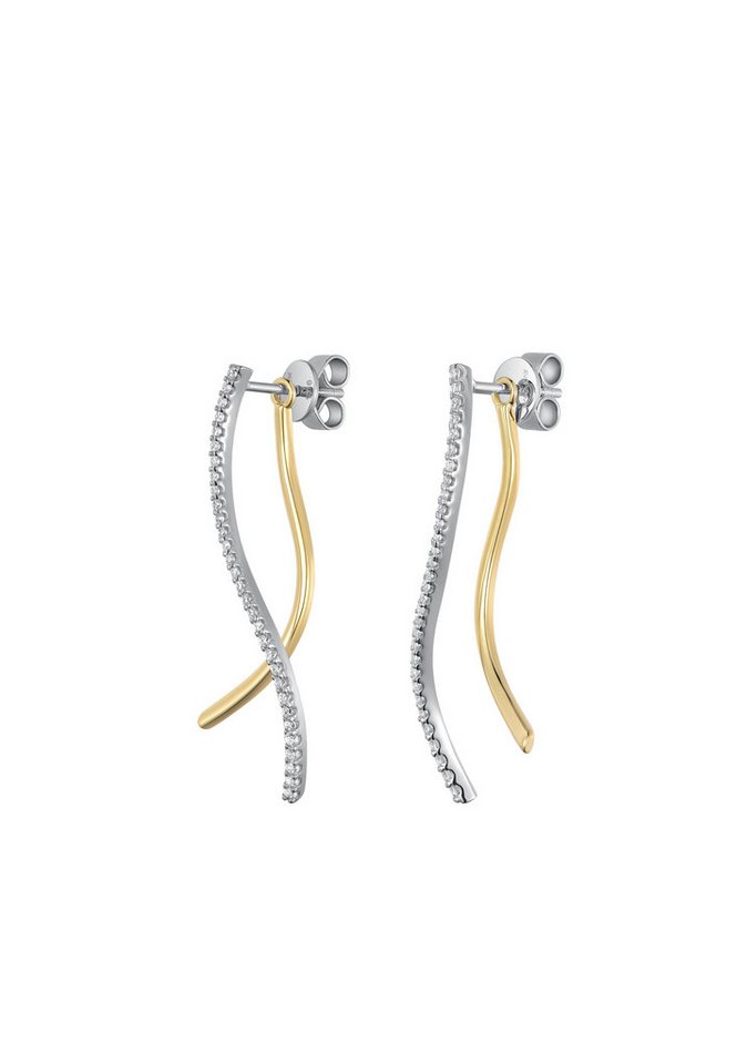 NANA KAY Paar Ohrstecker Natural Flow, mit farblosem Stein von NANA KAY