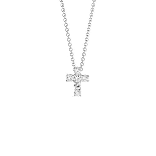 NANA KAY Very Petite Halskette Kreuz Silber mit Zirkonia ST447 von NANA KAY