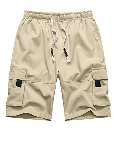 NANAMEEI Kurze Arbeitshose Herren Stretch Sommer Shorts Cargo Leicht Beige M NANAMEEI Kurze Arbeitshose Herren Stretch Sommer Shorts Cargo Leicht Beige M von NANAMEEI