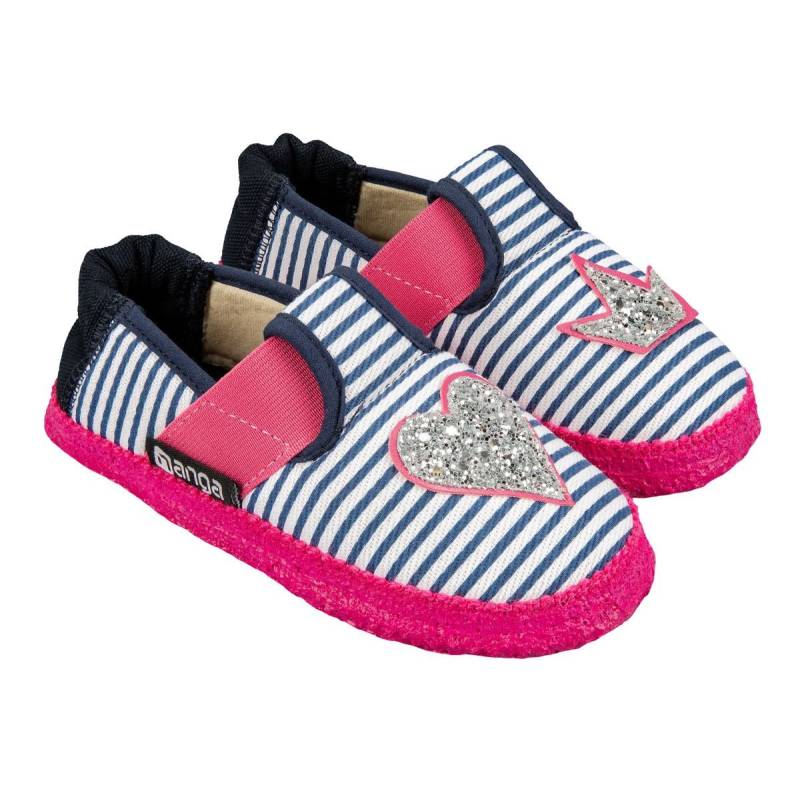 NANGA NANGA HERZKLOPFEN Mädchen Hausschuh Glitzer Herz EUR 25 Hausschuh von NANGA