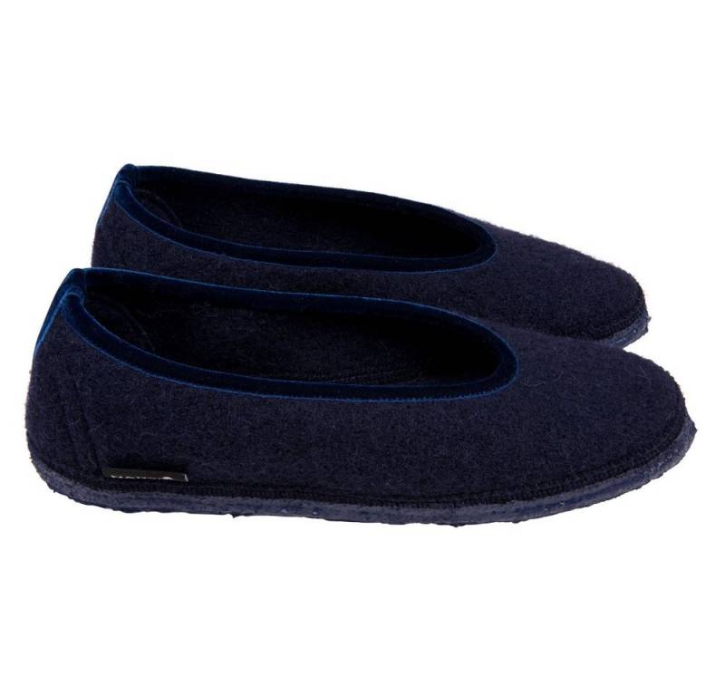 NANGA Nanga Slipper Ballerina Wollfilz blau EUR 39 Hausschuh von NANGA