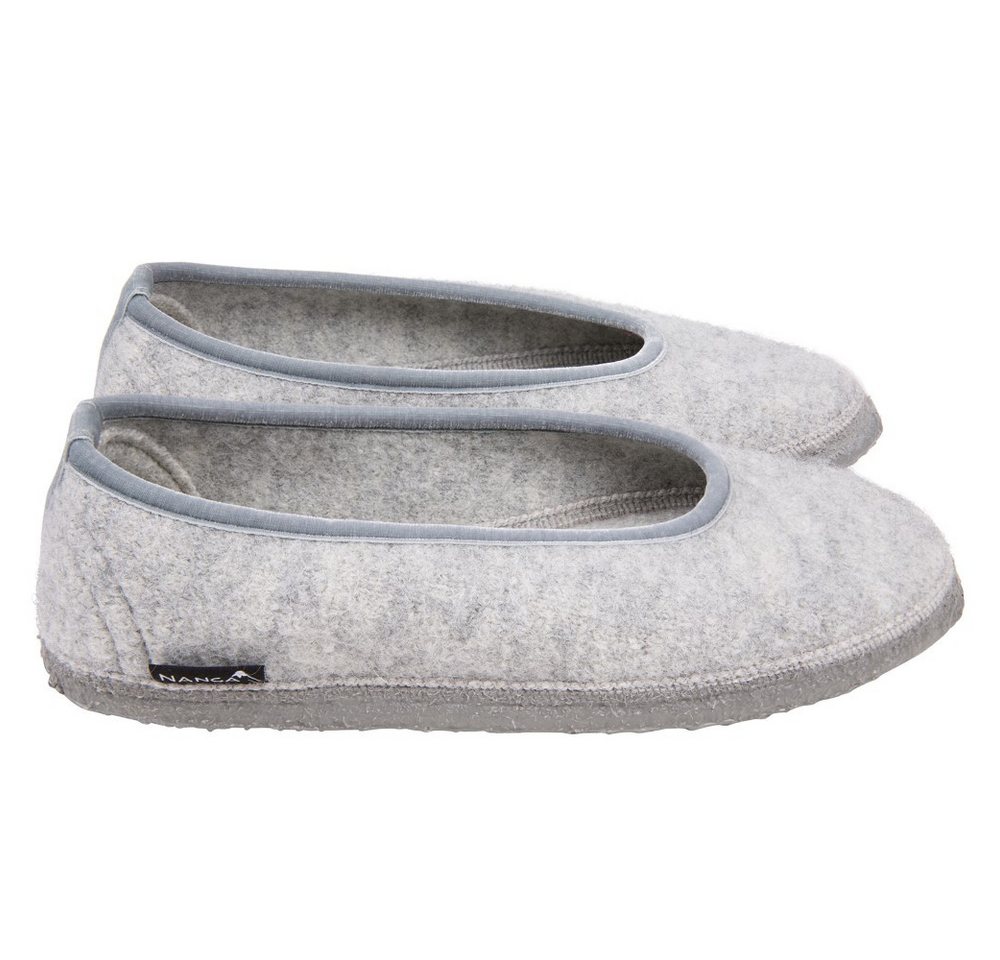 NANGA Nanga Slipper Ballerina Wollfilz grau EUR 39 Hausschuh von NANGA