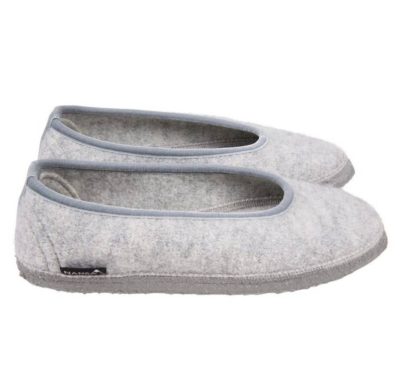 NANGA Nanga Slipper Ballerina Wollfilz grau EUR 39 Hausschuh von NANGA