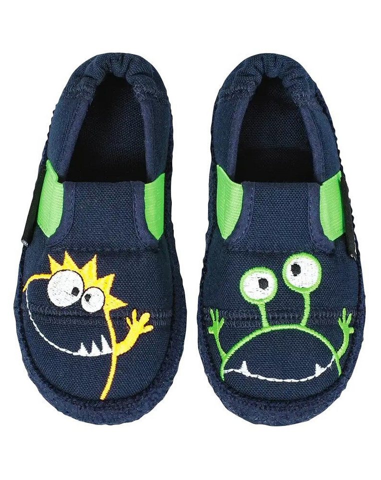 NANGA Slipper Moonstar dunkelblau Kleinkinder (Größe 23-25) Hausschuh von NANGA