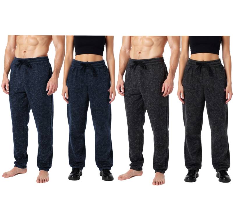 NANGAPARBAT Strickfleece-Hose für Damen oder Herren Jogginghose mit Antipilling und Antistatik Freizeithose mit OEKO-TEX Standard 100 in Grau/Schwarz oder Dunkel-Blau von NANGAPARBAT