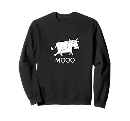 Lustige Kuh Moo Erwachsene Männer Frauen Kuh Goes Moo Sweatshirt von NANKANDOIT Funny Moo I'm A Cow Gifts Cow Costume