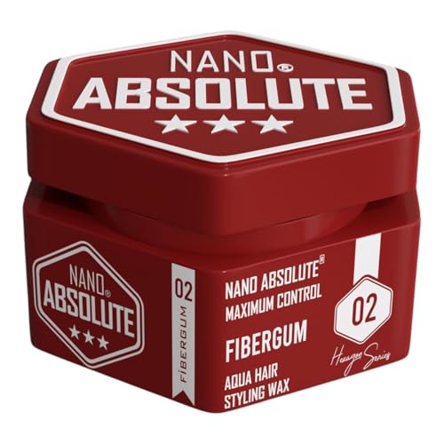 Nano Absolute Aqua Hair Wax 140ml | Haarwachs | Haar Styling Wachs | Haargel | Gel Wax | haar wax herren | barbershop Hair Styling (140ml, 02- Fibergum) von NANO ABSOLUTE