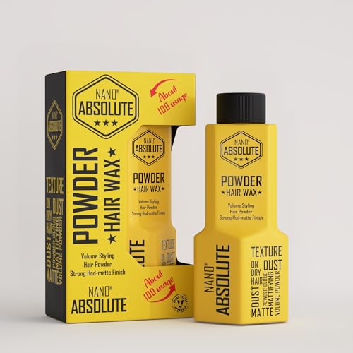 Nano absolute Powder Hair Wax 20g | Styling Powder | Haartexturpuder | Styling-Puder mit Flexiblem Halt und natürlichem Matt look | Volumenpuderwachs mit Matteffekt für Damen und Herren von NANO ABSOLUTE