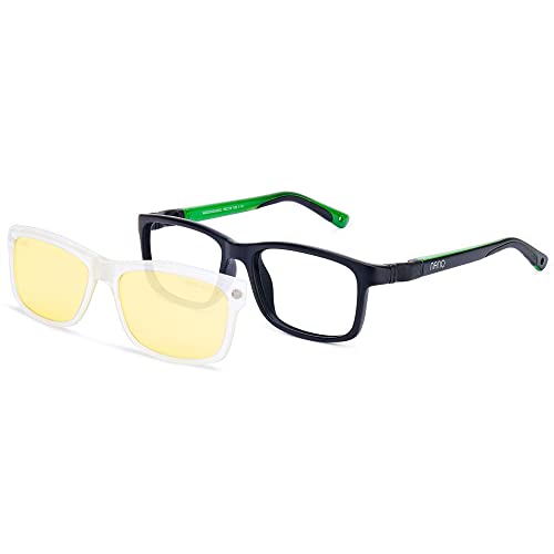 NANOVISTA Unisex FANGAME BB 3.0 Sonnenbrille, Bicolor Schwarz Mate/Verde von NANOVISTA