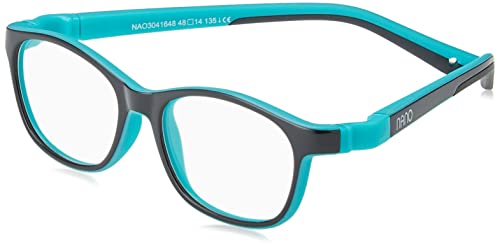 NANOVISTA Unisex-Kinder Camper 3.0 Sonnenbrille, Bicolor Schwarz/Turquesa, 44 von NANOVISTA