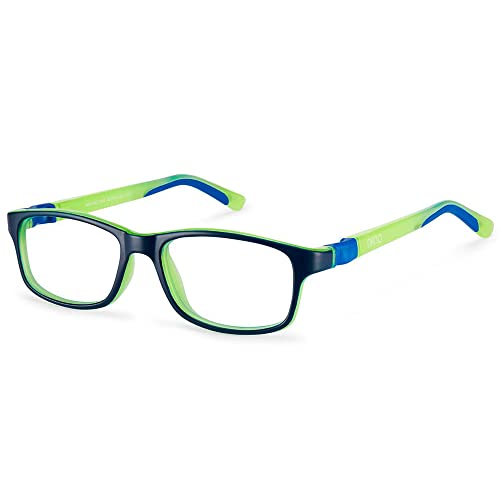 NANOVISTA Unisex Kinder Crew 3.0 Sonnenbrille, Bicolor Matte Navy/Yellow Glow, 58 von Nano Vista