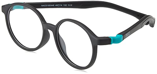 NANOVISTA Unisex-Kinder Flicker 3.0 Sonnenbrille, Schwarz Mate/Turquesa, 46 von Nano Vista